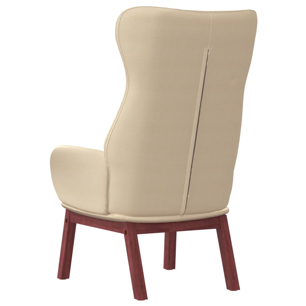 lænestol stof cremefarvet