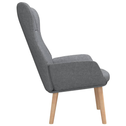 lænestol stof lysegrå