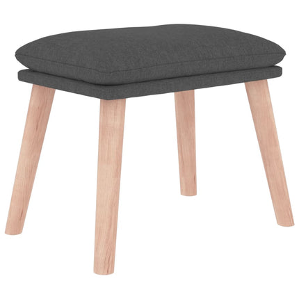 fodskammel 45x29,5x35 cm stof mørkegrå