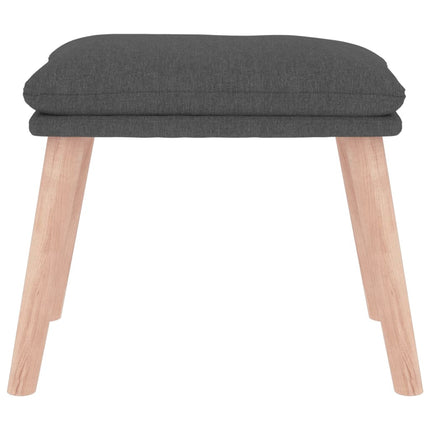 fodskammel 45x29,5x35 cm stof mørkegrå