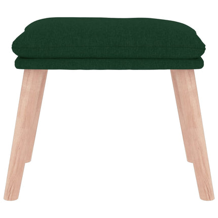 fodskammel 45x29,5x35 cm stof mørkegrøn