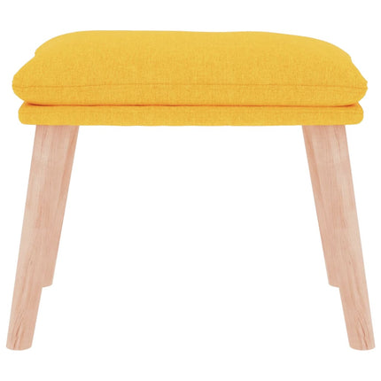 fodskammel 45x29,5x35 cm stof sennepsgul