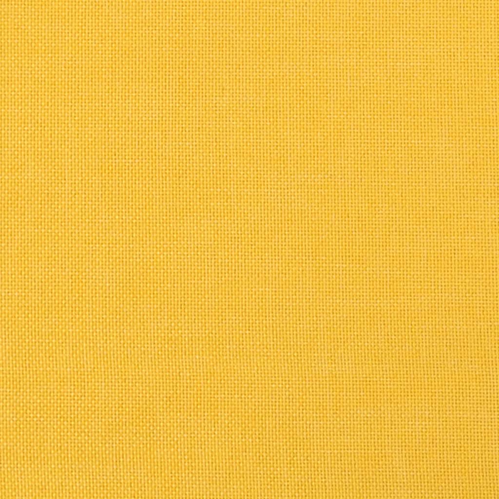fodskammel 45x29,5x35 cm stof sennepsgul