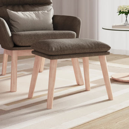 fodskammel 45x29,5x35 cm stof gråbrun