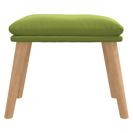 fodskammel 45x29,5x35 cm fløjl lysegrøn