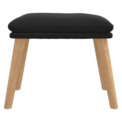 fodskammel 45x29,5x35 cm fløjl sort