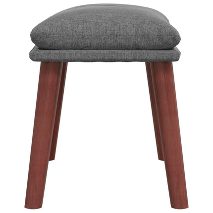 fodskammel 45x29,5x35 cm stof lysegrå