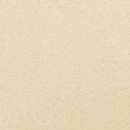 fodskammel 45x29,5x35 cm stof cremefarvet