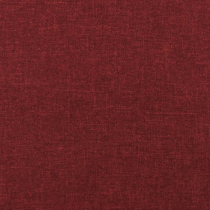 fodskammel 45x29,5x35 cm stof vinrød