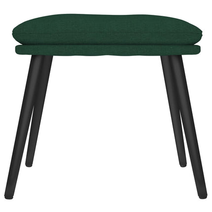 fodskammel 45x29,5x35 cm stof mørkegrøn