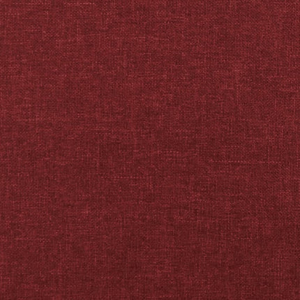fodskammel 45x29,5x35 cm stof vinrød