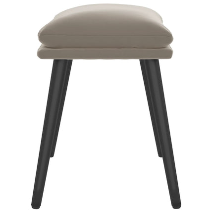 fodskammel 45x29,5x35 cm fløjl lysegrå