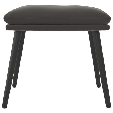 fodskammel 45x29,5x35 cm fløjl mørkegrå