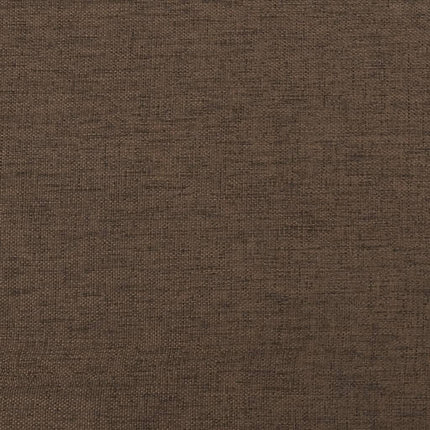 fodskammel 45x29,5x35 cm stof og kunstlæder brun