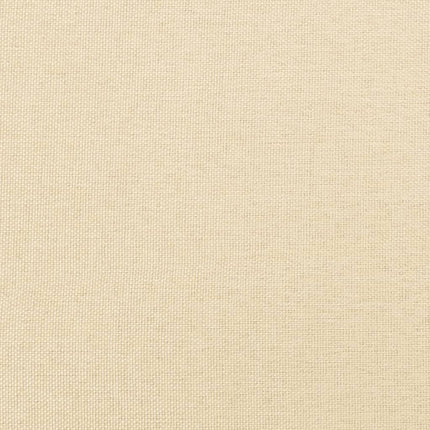 fodskammel 60x60x36 cm stof cremefarvet