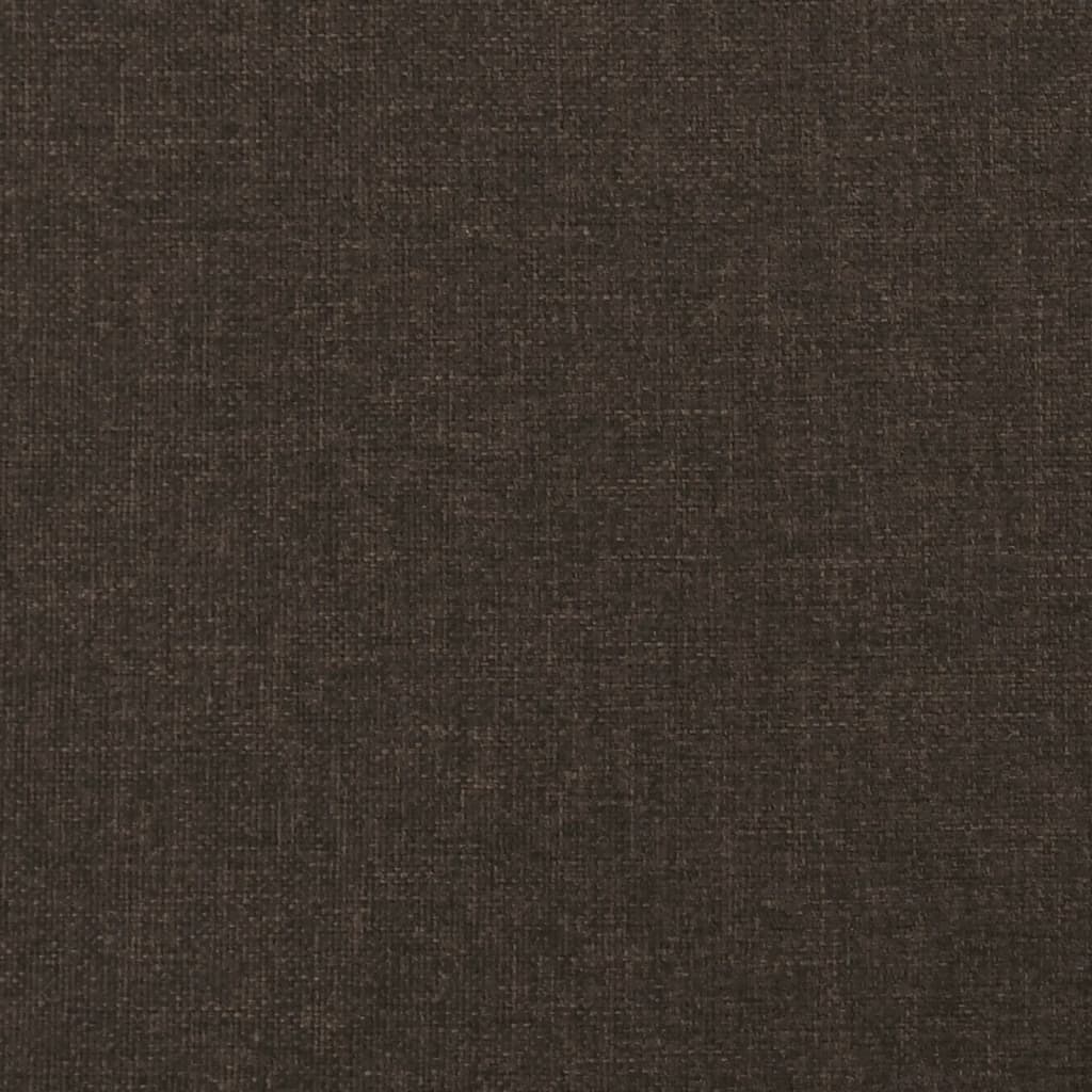 fodskammel 60x60x36 cm stof og kunstlæder brun