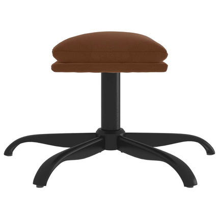 fodskammel 60x60x36 cm mikrofiberstof brun