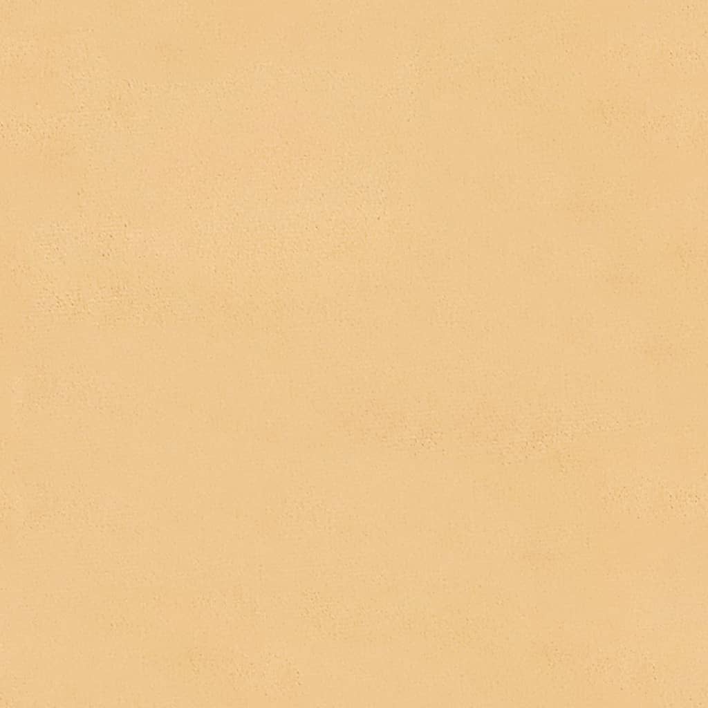 fodskammel 60x60x36 cm mikrofiberstof cremefarvet