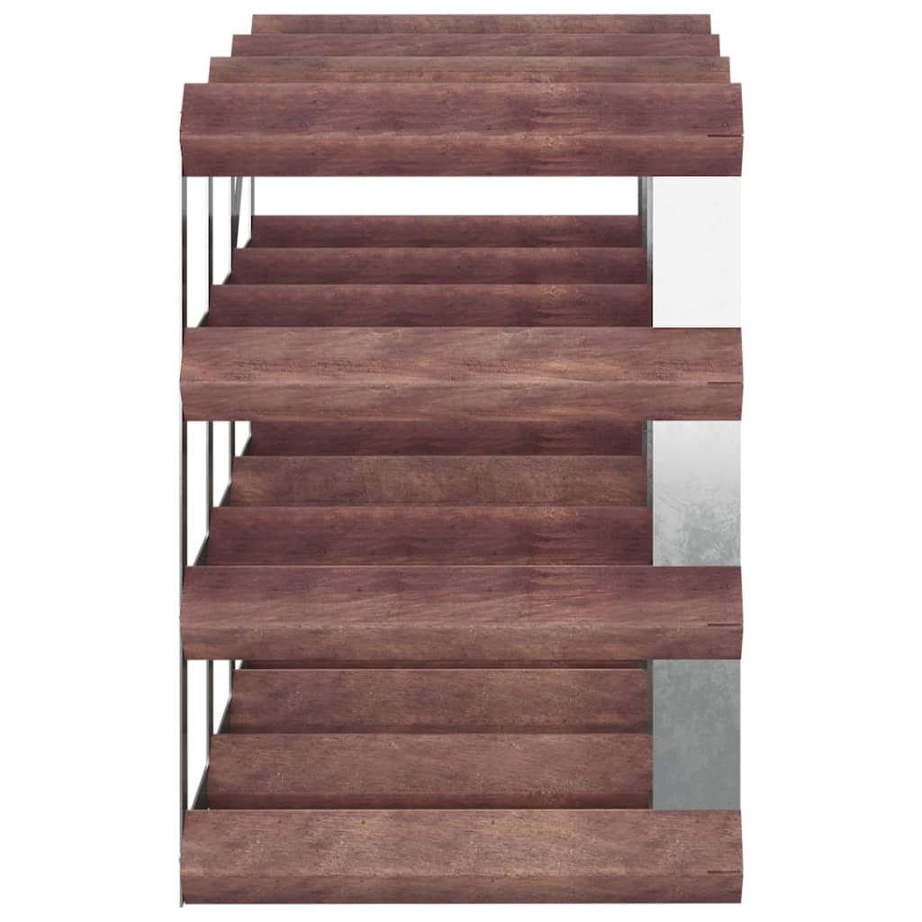 vinreol til 12 flasker massivt fyrretræ brun