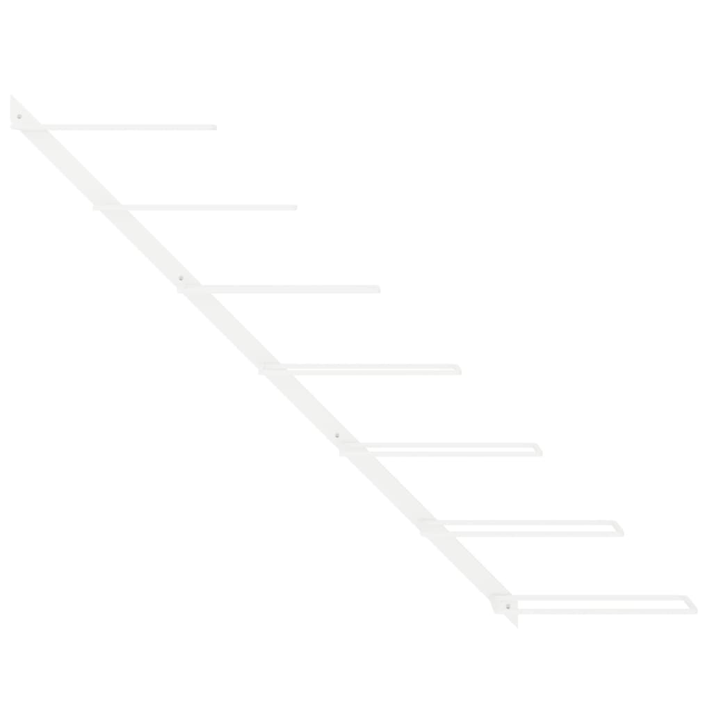 væghængt vinreol til 7 flasker metal hvid