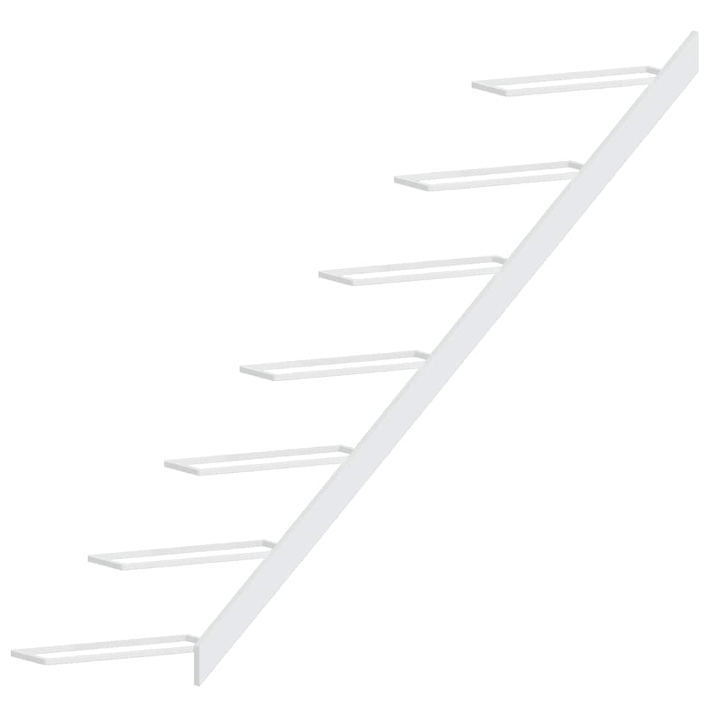 væghængt vinreol til 7 flasker metal hvid