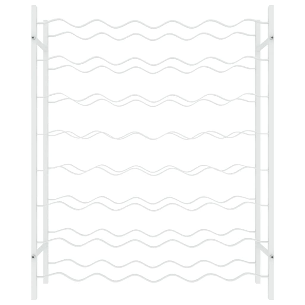 vinreol til 48 flasker metal hvid