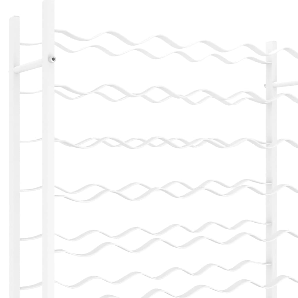 vinreol til 48 flasker metal hvid