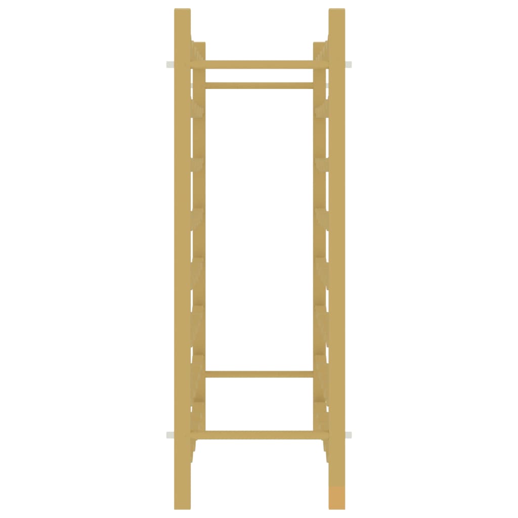 vinreol til 48 flasker metal guldfarvet