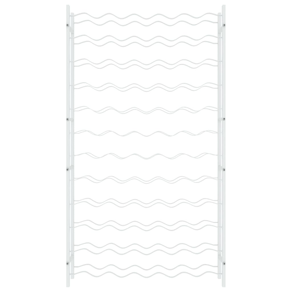 vinreol til 72 flasker metal hvid