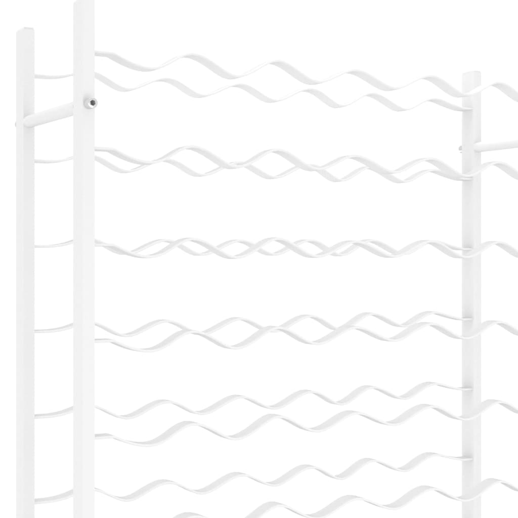 vinreol til 72 flasker metal hvid