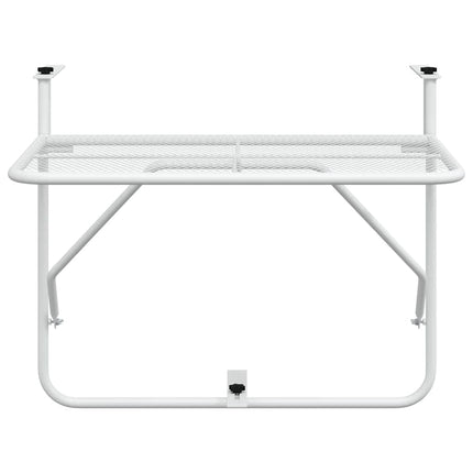 altanbord 60x40 cm stål hvid