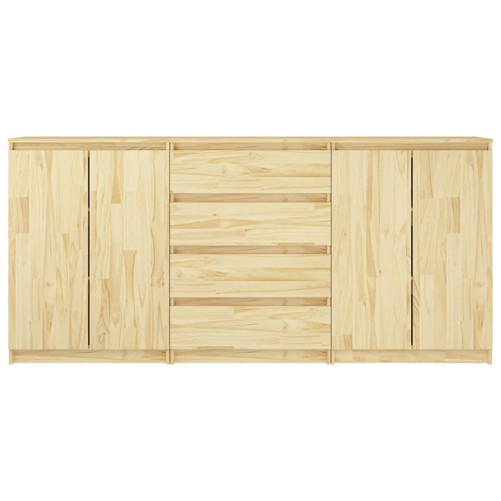 skænk 3 dele massivt fyrretræ