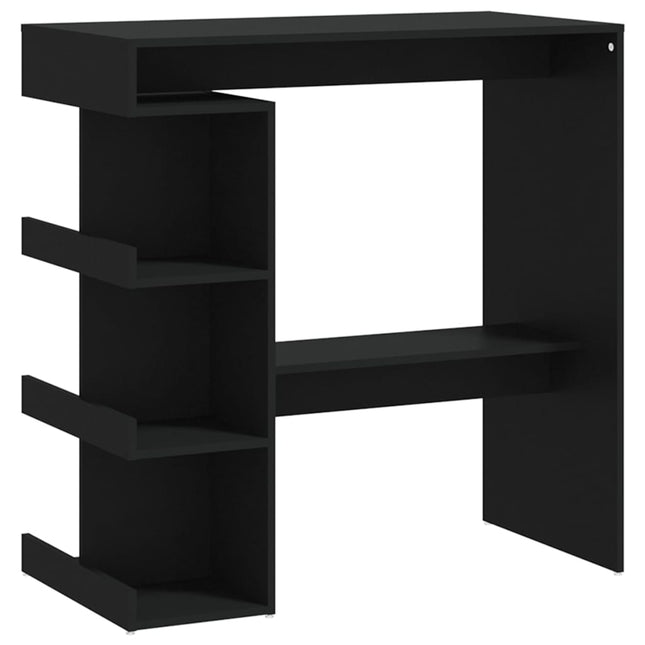 barbord m. stativ 100x50x101,5 cm konstrueret træ sort