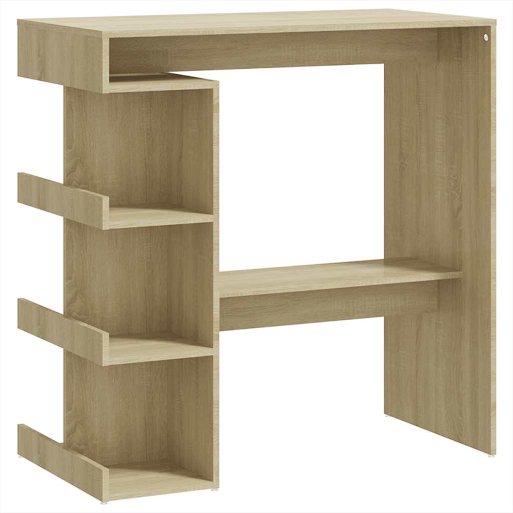 barbord m. stativ 100x50x101,5 cm konstrueret træ sonoma-eg