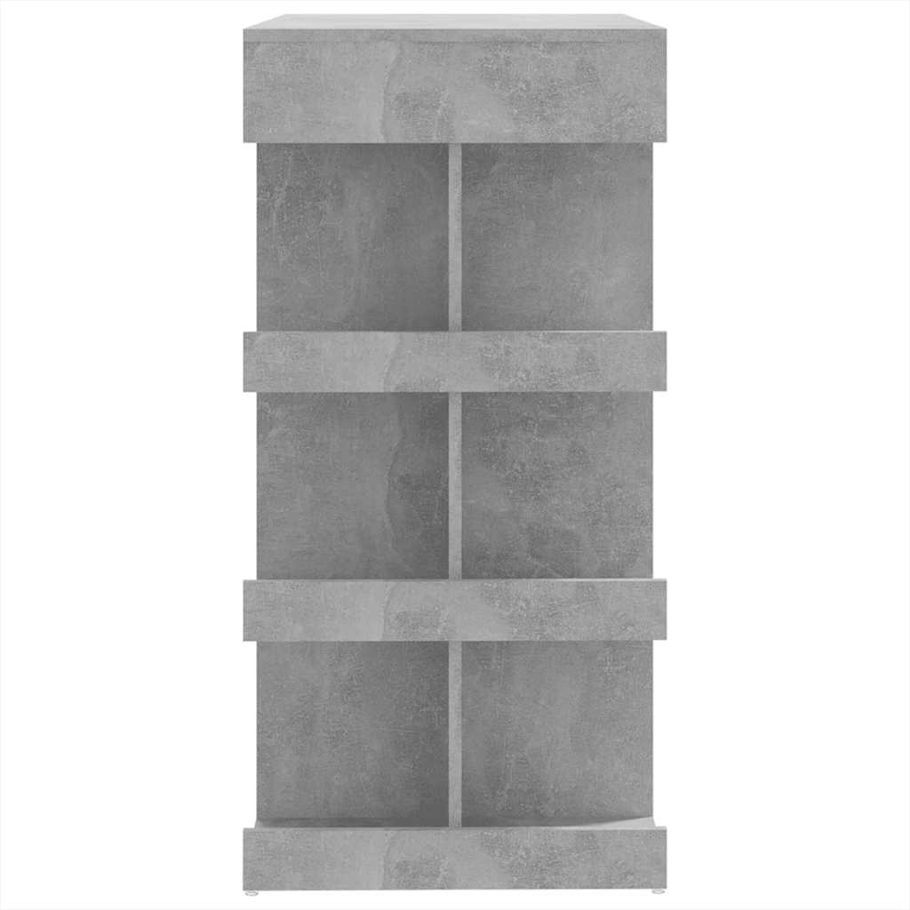 barbord m. stativ 100x50x101,5 cm konstrueret træ betongrå