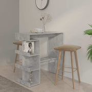 barbord m. stativ 100x50x101,5 cm konstrueret træ betongrå