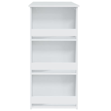 barbord m. stativ 102x50x103,5 cm konstrueret træ hvid