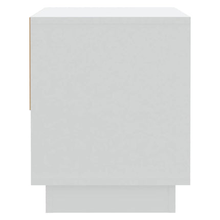 sengebord 45x34x44 cm konstrueret træ hvid