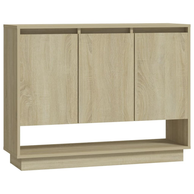 skænk 97x31x75 cm konstrueret træ sonoma-eg