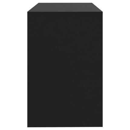 skrivebord 101x50x76,5 cm konstrueret træ sort