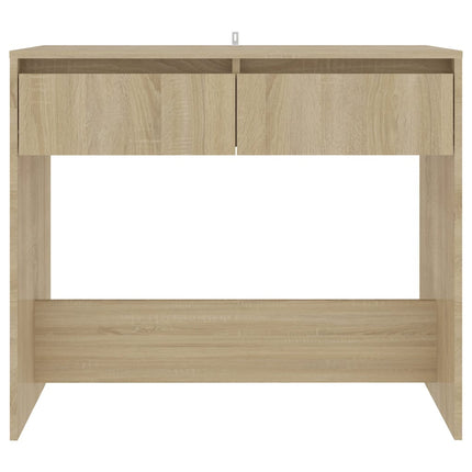 konsolbord 89x41x76,5 cm konstrueret træ sonoma-eg