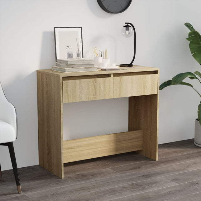 konsolbord 89x41x76,5 cm konstrueret træ sonoma-eg