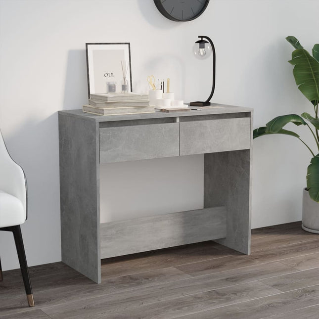 konsolbord 89x41x76,5 cm konstrueret træ betongrå