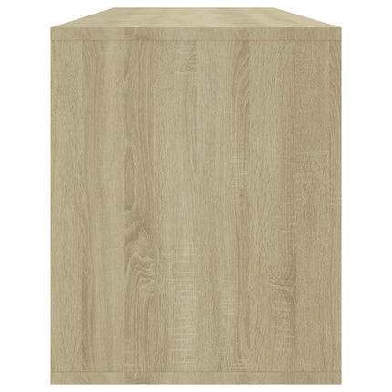 tv-bord 130x35x50 cm konstrueret træ sonoma-eg