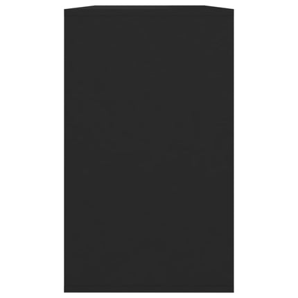 skænk 120x41x75 cm konstrueret træ sort