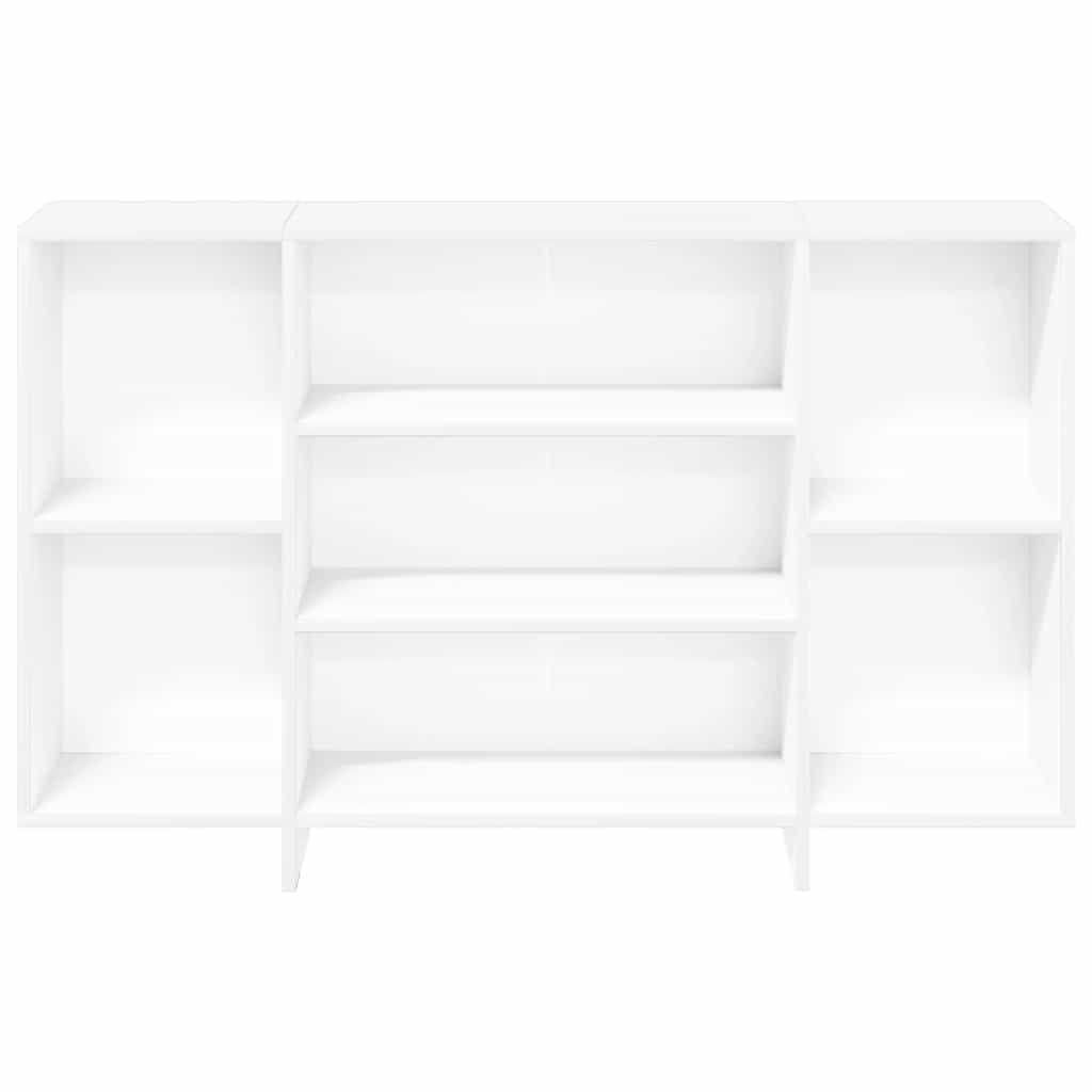 skænk 120x30x75 cm konstrueret træ hvid