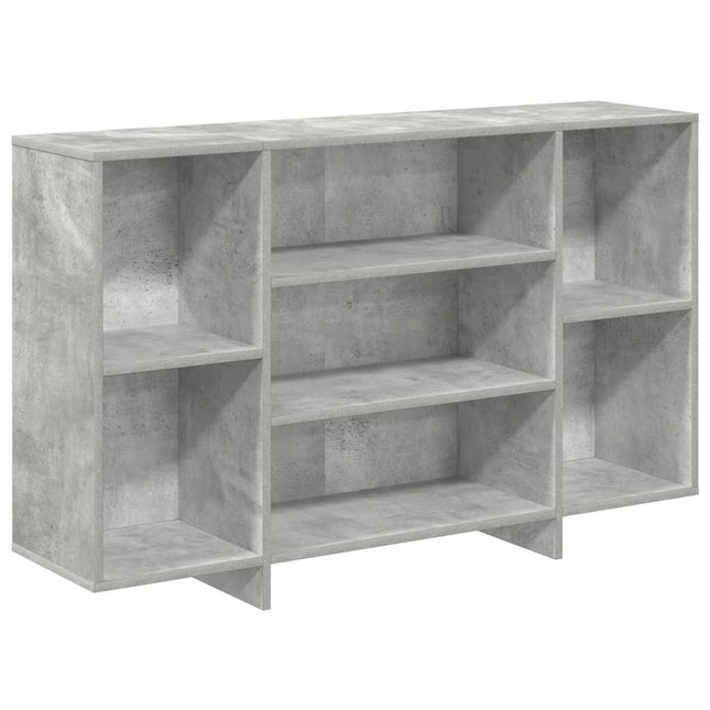 skænk 120x30x75 cm konstrueret træ betongrå