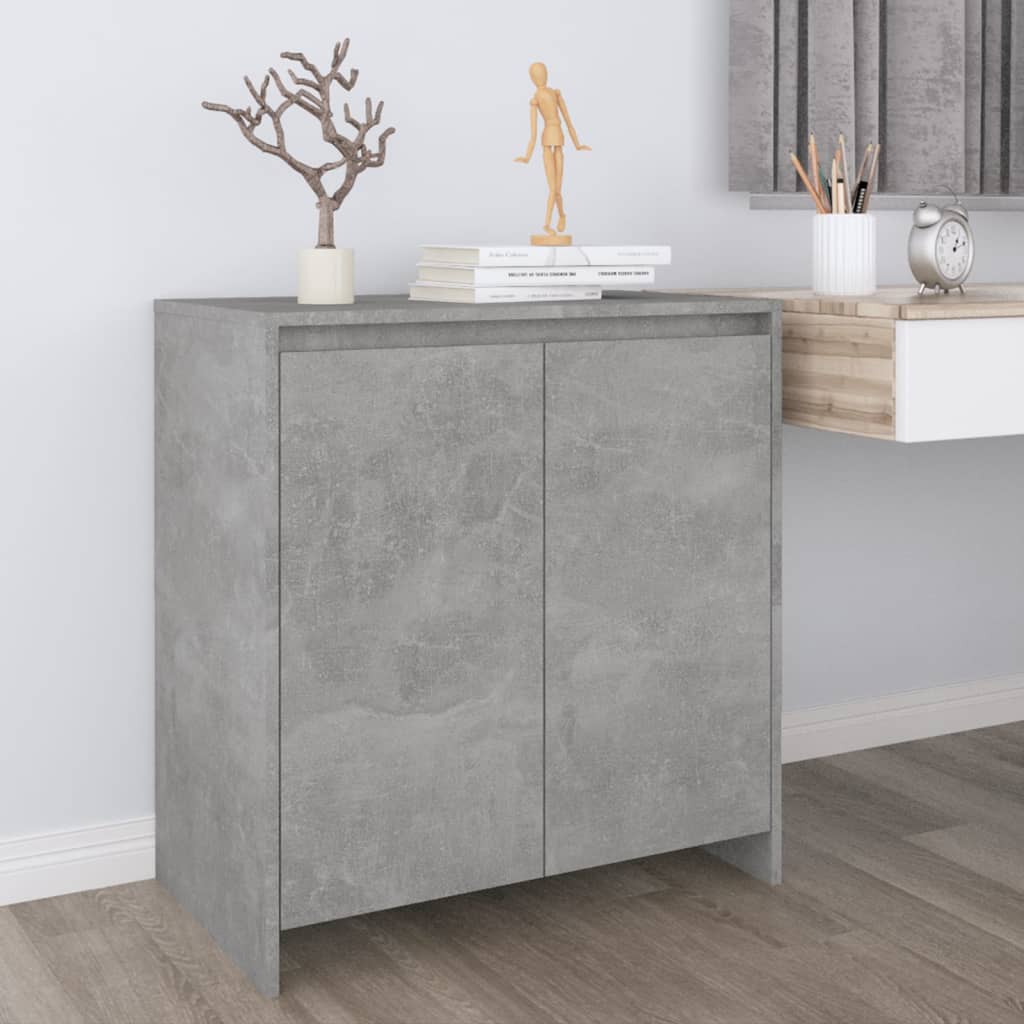 skænk 70x41x75 cm konstrueret træ betongrå