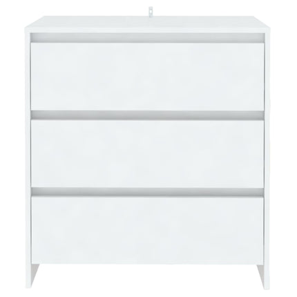 skænk 70x41x75 cm konstrueret træ hvid