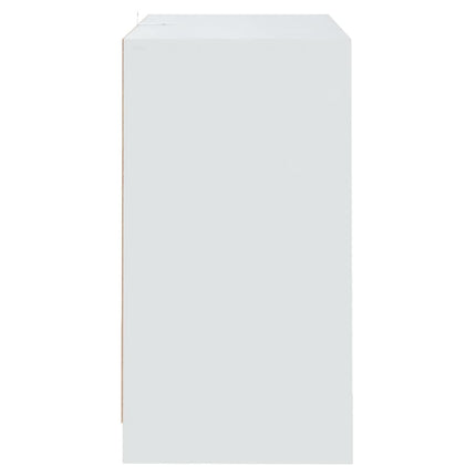 skænk 70x41x75 cm konstrueret træ hvid